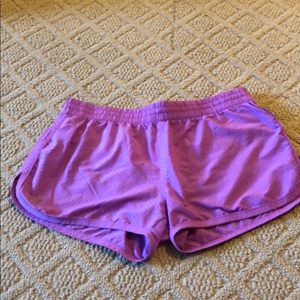 Large Under Armour Workout shorts PURPLE